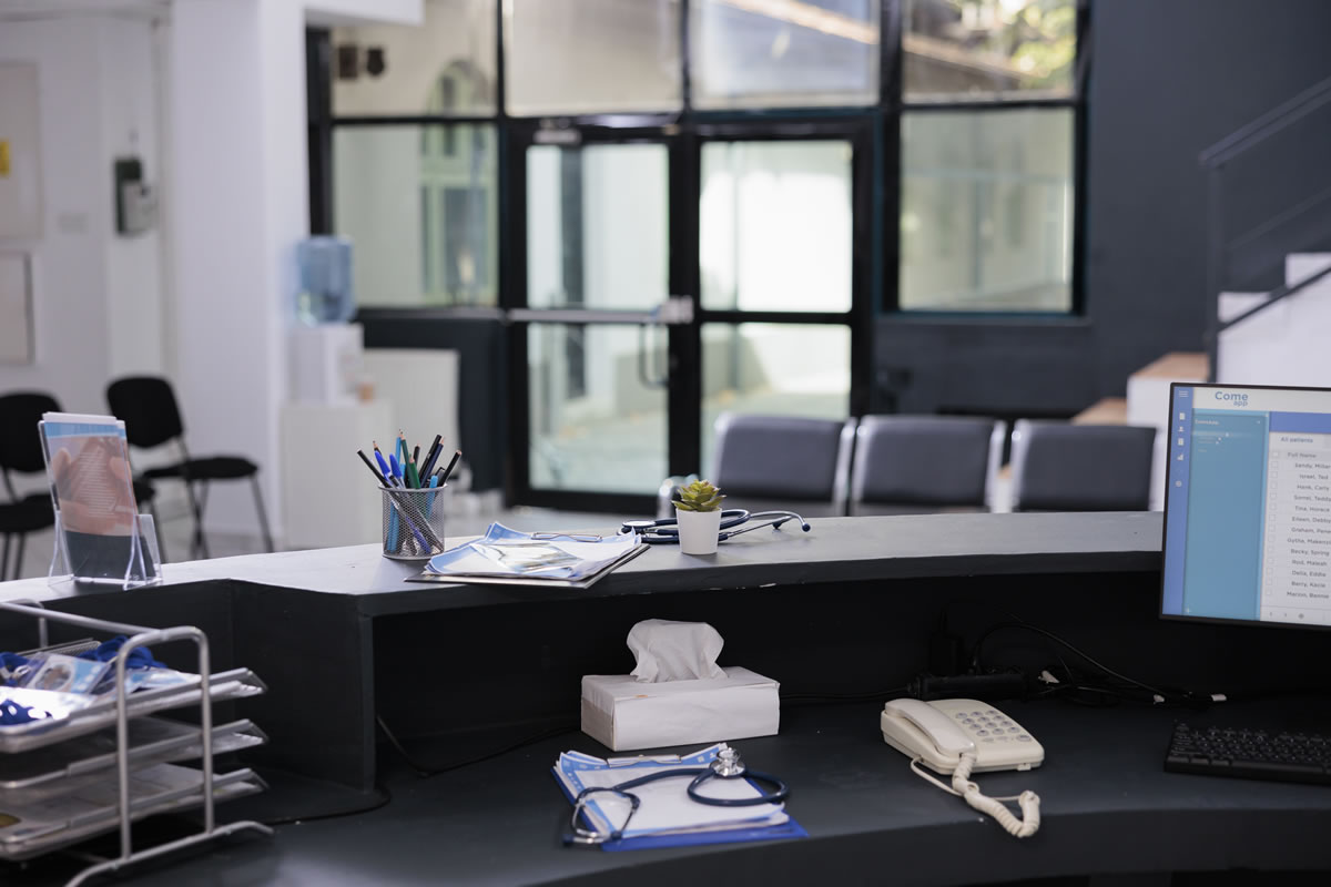 Real local business interior — shop, clinic, or Main Street office